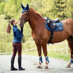 Shop Horze Graz Fetlock Boots In Majolia Blue For Horses -Riding Horse Apparel Shop 1 Horse T Horze Graz Fetlock Boots Majolia Blue 11