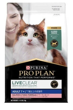 1 Pet T Pro Plan Purina Cat Live Clear Adult 7+ 3kg