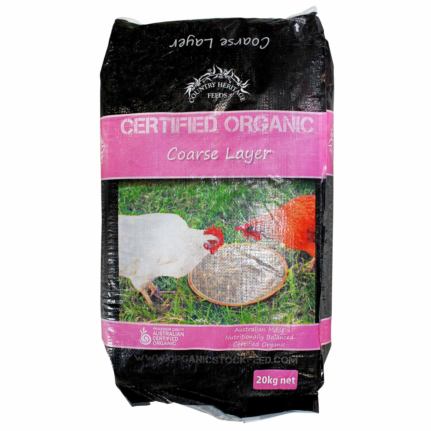 Country Heritage Feeds Organic Coarse Layer 20kg 3 Country Heritage Feeds Organic Coarse Layer 20kg
