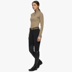 Cavalleria Toscana Mini CT Print Wool Training Polo -Riding Horse Apparel Shop 22FWM POD307 PA063 4B00 02 03bb3dbd 3a9a 4419 b224 19c51aee1ca2