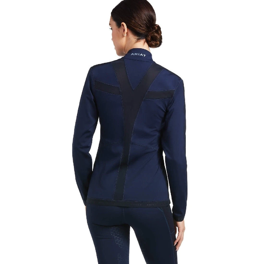 Sweatshirt Ariat Ascent Full Zip Navy Ladies 4 Sweatshirt Ariat Ascent Full Zip Navy Ladies - Image 2