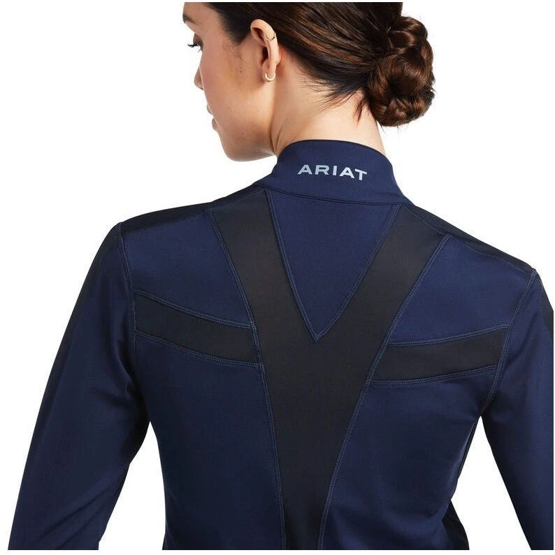 Sweatshirt Ariat Ascent Full Zip Navy Ladies 5 Sweatshirt Ariat Ascent Full Zip Navy Ladies - Image 3