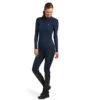 Baselayer Ariat Ascent Long Sleeve Navy Ladies -Riding Horse Apparel Shop Ariat Ascent Long Sleeve Baselayer Navy Ladies