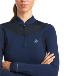 Baselayer Ariat Ascent Long Sleeve Navy Ladies -Riding Horse Apparel Shop Ariat Ascent Long Sleeve Baselayer Navy Ladies 4