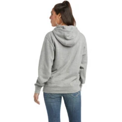 Hoodie Ariat Real Arm Logo Heather Grey W22 Ladies -Riding Horse Apparel Shop Ariat Hoodie Real Arm Logo Heather Grey W22 Ladies 4 61c70d17 dc0b 4aec 84de bda45b628706