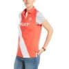 Zz Ariat Polo Taryn Short Sleeve S21 Cayenne Ladies -Riding Horse Apparel Shop Ariat Polo Taryn Short Sleeve S21 Cayenne Ladies