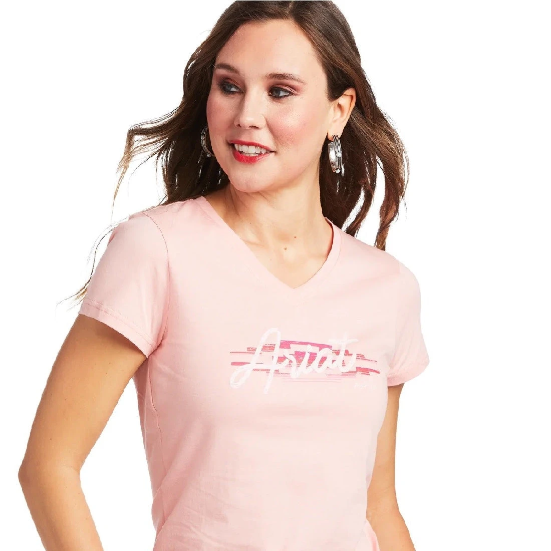 Tee Shirt Ariat Real Logo Script Classic Fit Quartz Pink Sp22 Ladies 4 Tee Shirt Ariat Real Logo Script Classic Fit Quartz Pink Sp22 Ladies - Image 2