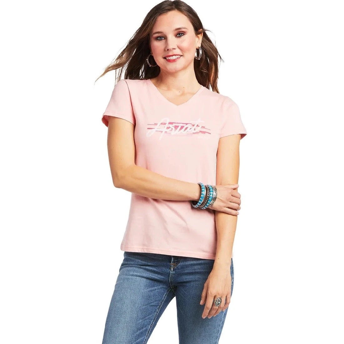 Tee Shirt Ariat Real Logo Script Classic Fit Quartz Pink Sp22 Ladies 9 Tee Shirt Ariat Real Logo Script Classic Fit Quartz Pink Sp22 Ladies - Image 7