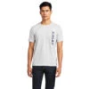 Tee Shirt Ariat Vertical Logo Heather Grey Sp22 Mens 1 Tee Shirt Ariat Vertical Logo Heather Grey Sp22 Mens -Riding Horse Apparel Shop Ariat Tee Shirt Vertical Logo Heather Grey Sp22 Mens