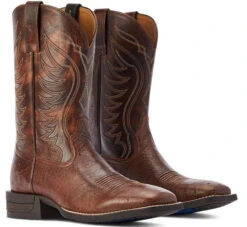 Western Boots Ariat Reckoning Dark Tabac Smooth Quill Ostrich & Nut Brown Mens -Riding Horse Apparel Shop Ariat Western Boots Reckoning Dark Tabac Smooth Quill Ostrich Nut Brown Mens 4