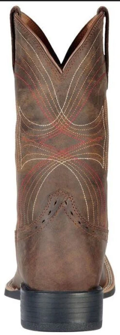 Western Boots Ariat Sport Wide Square Toe Distressed Brown Mens -Riding Horse Apparel Shop Ariat Western Boots Sport Wide Square Toe Distressed Brown Mens 3