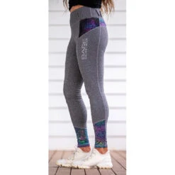 Performance Riding Tights In Grey Mermaid For Equestrians 9 Performance Riding Tights In Grey Mermaid For Equestrians -Riding Horse Apparel Shop Bare Equestrian Performance Riding Tights Grey Mermaid 4