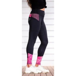 Miami Twist Performance Riding Tights For Equestrian Use -Riding Horse Apparel Shop Bare Equestrian Performance Riding Tights Miami Twist 3