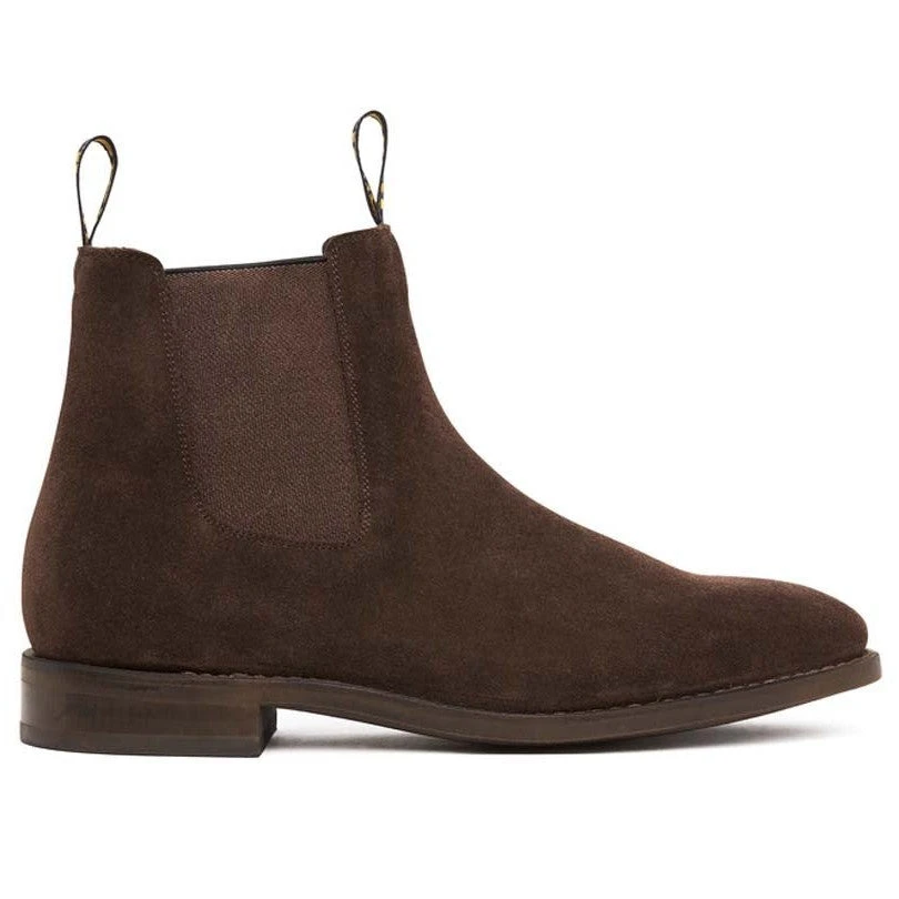 Boots Dress Baxter Goulburn Suede Chocolate Mens 7 Boots Dress Baxter Goulburn Suede Chocolate Mens - Image 5