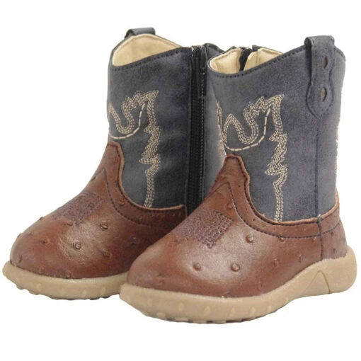 Western Boots Baxter Childrens Dark Brown Baby 3 Western Boots Baxter Childrens Dark Brown Baby -Riding Horse Apparel Shop Baxter Western Boots Childrens Dark Brown Baby