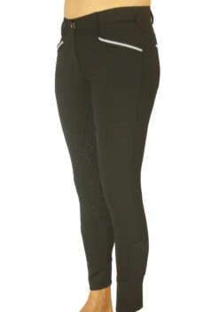 Bamboo Breeches In Black. Sizes 6 To 28 -Riding Horse Apparel Shop Black Bamboo Breeches with silicone seat 2 7a2e7ec8 c049 44c8 9761 408c88137c08