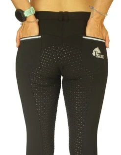 Bamboo Breeches In Black. Sizes 6 To 28 -Riding Horse Apparel Shop Black Bamboo Breeches with silicone seat 4 633d435c a632 40bc b1cd 0e444929ca77