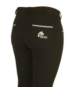 Bamboo Breeches In Black. Sizes 6 To 28 -Riding Horse Apparel Shop Black Bamboo Breeches with silicone seat 9