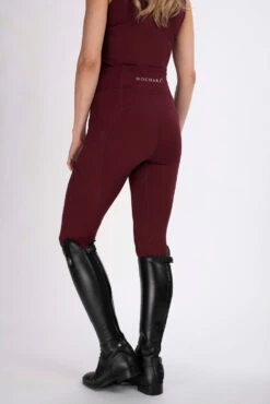 Mochara Performance Leggings -Riding Horse Apparel Shop Burgundyleggingsback 1000x 78fc3288 6902 42f4 a572 203237c1606f