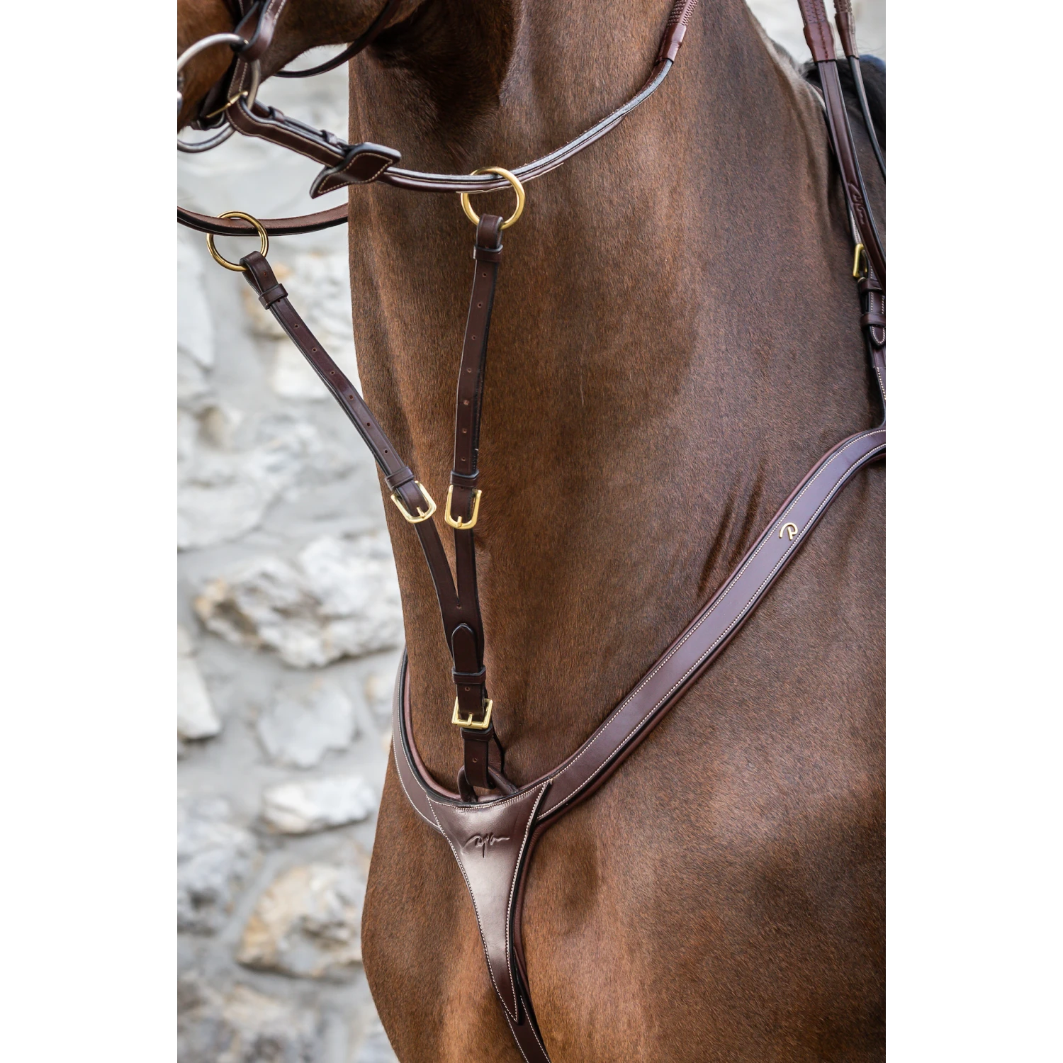 Dy'on D Collection Running Martingale Attachment Brown Full 3 Dy'on D Collection Running Martingale Attachment Brown Full