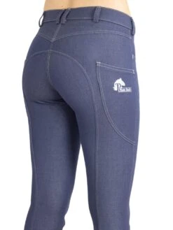 Denim Breeches With Phone Pocket And NO Silicone -Riding Horse Apparel Shop Denim breeches back view e3636259 1420 4c56 8370 92e6724c4b34