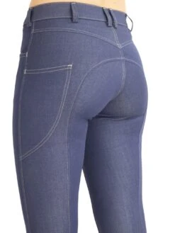 Denim Breeches With Phone Pocket And NO Silicone -Riding Horse Apparel Shop Denim breeches no silicone back f9d8b641 c762 4935 8266 b4598819c107