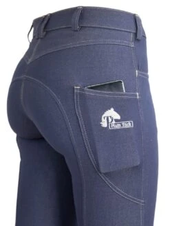 Denim Jodhpurs With Phone Pocket And NO Silicone 22 Denim Jodhpurs With Phone Pocket And NO Silicone -Riding Horse Apparel Shop Denim jodhpurs showing phone in pocket cb60476d 2fdb 4655 ad44 7c155c97801c
