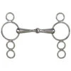 Dutch Gag Snaffle Four Rings Stainless Steel -Riding Horse Apparel Shop Dutch Gag Snaffle Four Rings Stainless Steel