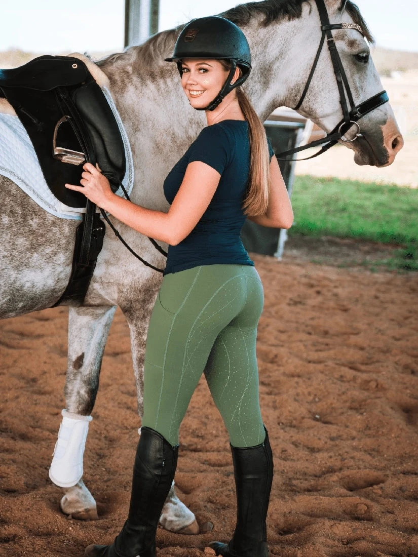 Earlwood Lexington Khaki Ladies Tights 3 Earlwood Lexington Khaki Ladies Tights