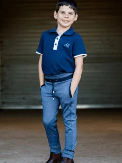 Jodhpurs Earlwood Tracky Navy Childs -Riding Horse Apparel Shop Earlwood Tracky Jodhpurs Navy Childs 15