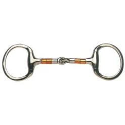 Eggbutt Snaffle Copper & Ss Rollers Stainless Steel