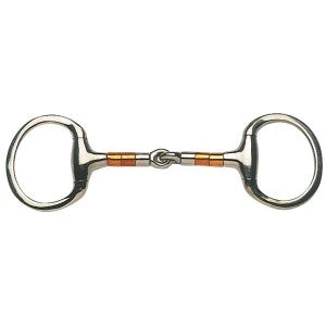 Eggbutt Snaffle Copper & Ss Rollers Stainless Steel 3 Eggbutt Snaffle Copper & Ss Rollers Stainless Steel