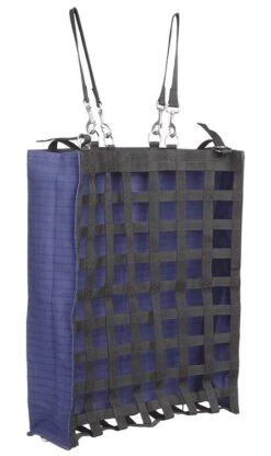 Hay Bag Slow Feeder 67cm X 60cm 14cm Gusset Canvas Blue