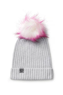 Mochara Cotton Beanie -Riding Horse Apparel Shop Heatherwithpinkwhitepompom 1000x 88c3d2b8 46b5 4be3 b186 89cb541db32e