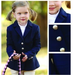 Riding Jacket Huntington Willow Navy Childs -Riding Horse Apparel Shop Huntington Willow Riding Jacket Navy Childs 7