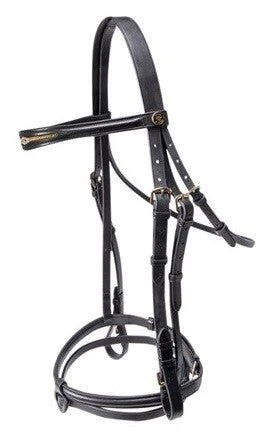 Bridle Hanoverian Prestige Leather Jeremy & Lord Full Black 5 Bridle Hanoverian Prestige Leather Jeremy & Lord Full Black - Image 3