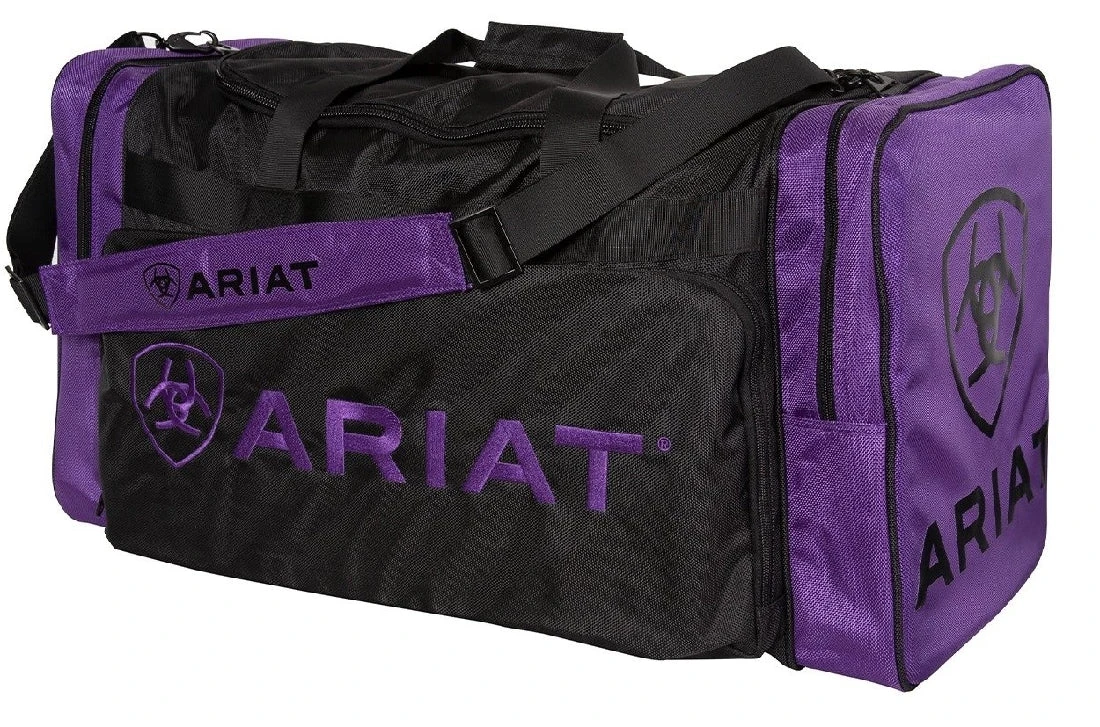 Luggage Ariat Gear Bag Large Purple & Black 3 Luggage Ariat Gear Bag Large Purple & Black