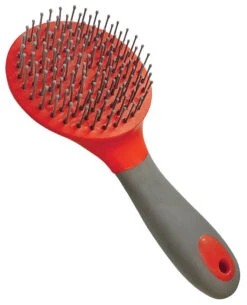 Brush Mane & Tail Ergonomic Grip Red
