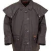 Oilskin Outback Short Coat Brown -Riding Horse Apparel Shop Outback Oilskin Short Coat Brown