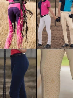 Jodhpurs Peter Williams Gel Seat Pull On Beige Childs -Riding Horse Apparel Shop Peter Williams Gel Seat Pull On Jodhpurs Beige Childs 3