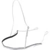 Breastplate Race Featherweight Elastic 20mm White -Riding Horse Apparel Shop Race Breastplate Featherweight Elastic 20mm White