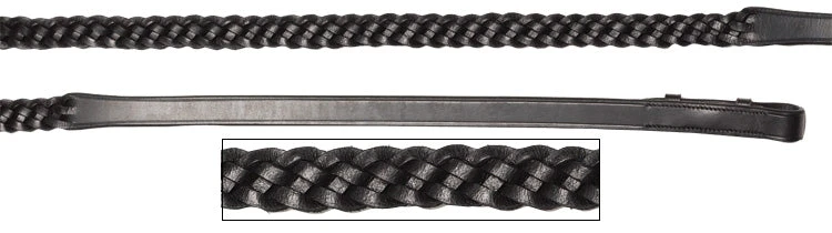 Reins Plaited Leather Aintree 3 Reins Plaited Leather Aintree