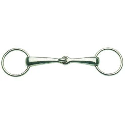Ring Snaffle Jointed Thick Mouth Chrome Plated
