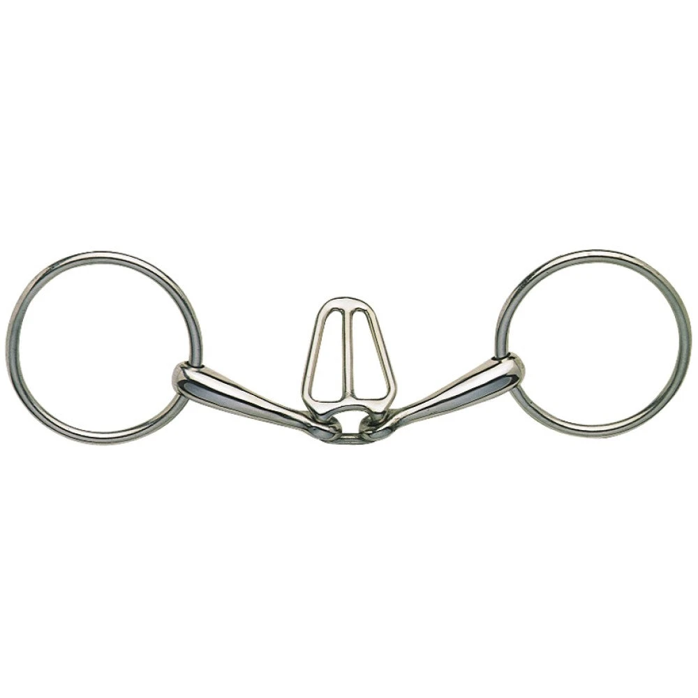 Ring Snaffle Tongue Control Stainless Steel 3 Ring Snaffle Tongue Control Stainless Steel