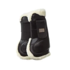 Shop PS Of Sweden Black Leather Jumping Boots - Front