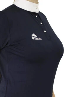 Ladies Cool Show Shirt - Navy & White -Riding Horse Apparel Shop Showshirtinplussize 176125ca 9d0b 454b b209 4208fc0541ba
