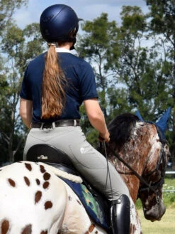 Ladies Cool Show Shirt - Navy & White -Riding Horse Apparel Shop Summerridingshirtbackview ba4a059e 9f82 4cef 8081 042e1c04166b