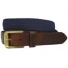 Belt Thomas Cook Comfort Navy & Dark Brown 1 Belt Thomas Cook Comfort Navy & Dark Brown -Riding Horse Apparel Shop Thomas Cook Belt Comfort Navy Dark Brown