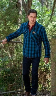 Shirt Thomas Cook Mallard 1/4 Zip Over W22 Blue Mens