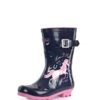 Navy Pony Short Navy Thomas Cook Rubber Boots For Kids -Riding Horse Apparel Shop Thomas Cook Rubber Boots Kids Navy Pony Short Navy